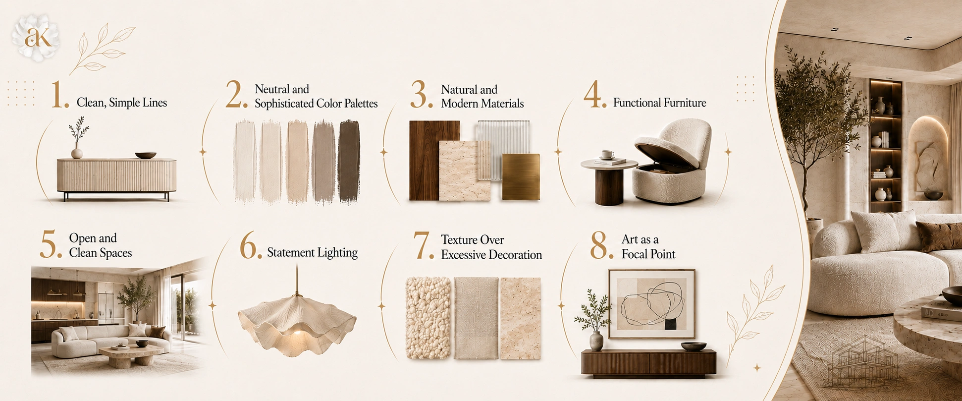 Contemporary Interior Design Ideas for Different Rooms